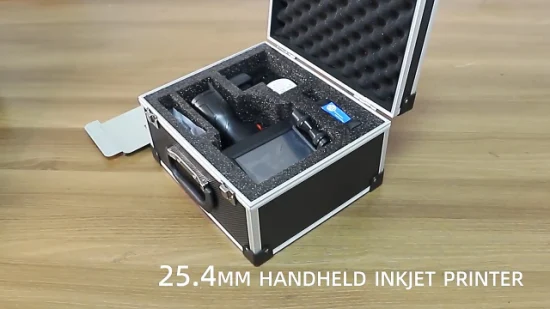 Impresora de inyección de tinta portátil con codificación de fecha de caducidad de 600 ppp de resolución de alta velocidad de 25,4 mm